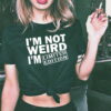 Women T Shirts | Im not weird statment shirt | Short Sleeve | Punk Goth top 1