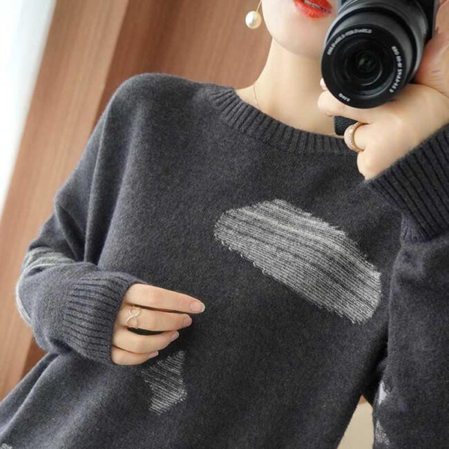 Y2K Casual Sweaters | Women Long Sleeve Chic Simple Pullover | Egirl Harajuku Streetwear 6